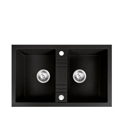 Chiuveta cu doua cuve 78x48 cm