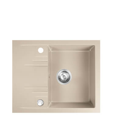 Chiuveta cu o cuva si picurator 58x48 cm