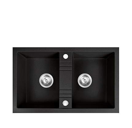 Chiuveta cu doua cuve 78x48 cm